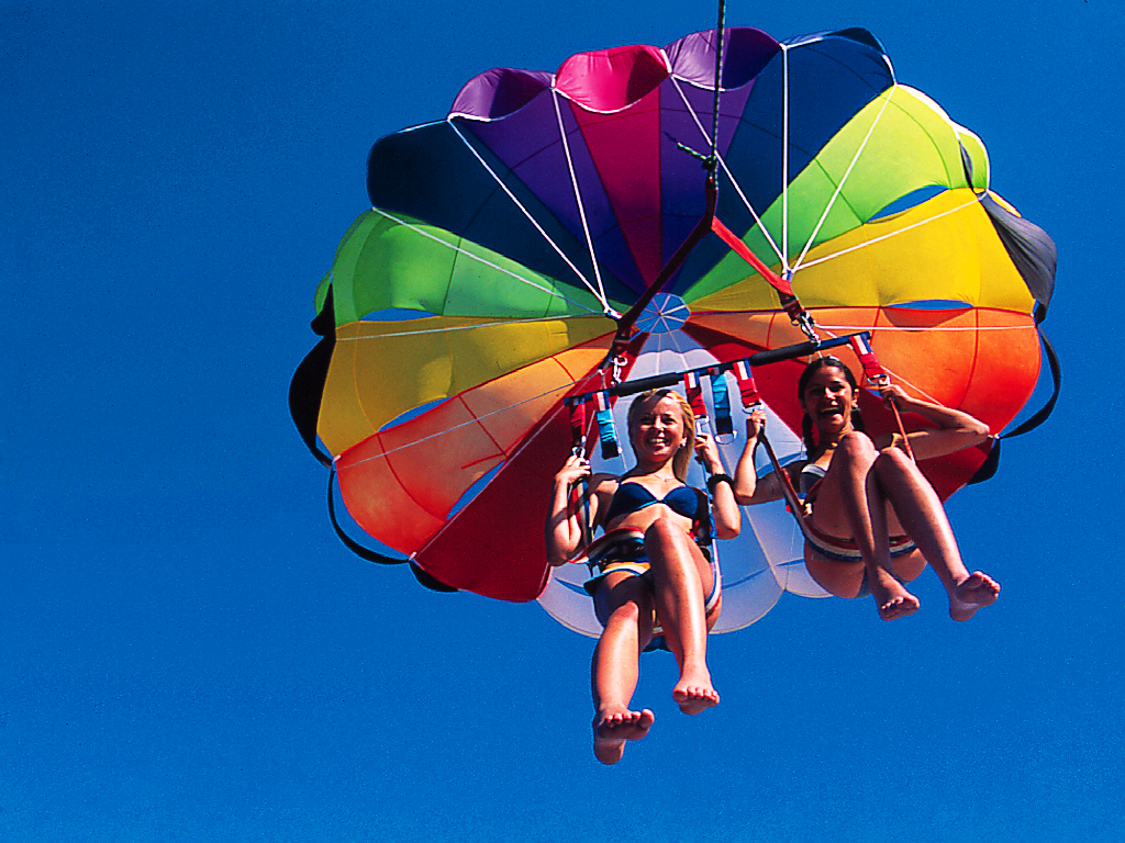 Topless Parachuting